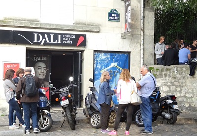 Musée de Dali à Pari, Montmartre, rue Poulbot.