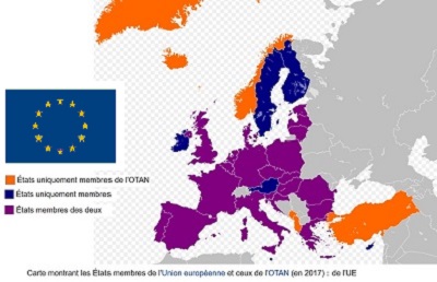 Carte de l'Europe militaire