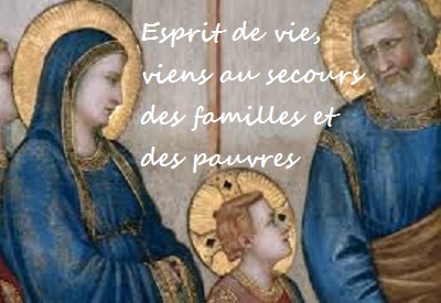 Avec la sainte famille défendons la famille, la vie, les pauvres et les migrants