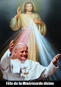 Jean-Paul II crée la journée de la Miséricorde divine le premier dimanche après Pâques.