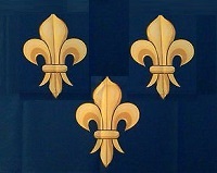 Les armes des rois de France, trois lys
