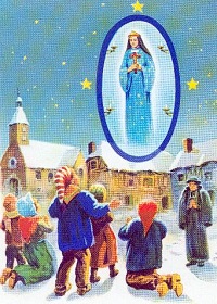 La vierge Marie apparaît à Pontmain, et met fin à la guerre de 1870 avec les prussiens