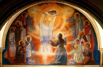 La visitation de Jésus à Sainte Marguerite Marie à la Coque en .